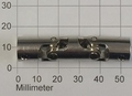 Kruis Koppeling Dubbel 6-6mm Metaal 52mm lang, Robbe 5222