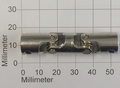 Kruis Koppeling Dubbel 4-4mm Metaal 52mm lang, Robbe 5220