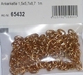 Krick 65432 ankerketting messing 1,5x5,7x8,7mm 1meter