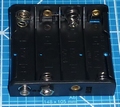 Batterijhouder D clip 4x mignon AA cellen PLAT nr. 58707