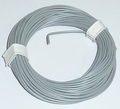 PVC Litze 1-aderig dun-soepel 0,14mm2 GRIJS 10M nr.51419