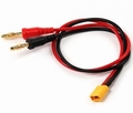 Laadkabel 4mm GOLD Plug To XT30 (Male)14awg  30cm