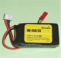 D-Power HD-450 3S Lipo (11,1V) 30C XH bal + BEC stekker