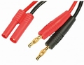 Robbe Laadkabel 4mm Banana to 4mm GOLD Plug 30cm