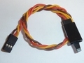 Servo verlengkabel 20cm JR-UNI 3x0,32mm2 Gedrilt 46124 Envelop