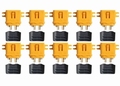 XT60L Male Bullet Connector w Sheath Housing pack 10st