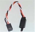Servo verlengkabel 10cm FUTABA LOCK 3x0,32mm2 PLAT 46111