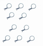 RCP-11006 BODY CLIPS 1:10-18 , Blauw groot 10 stuks