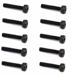 Graupner inbusbout staal zwart M2x10mm 10st nr.32210