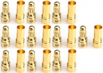 Goldplug 3,5mm gold verbinders 10x male+10x female71231