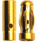 Goldplug 4mm Ultra light gold verbinders male+female 71240