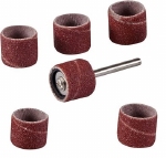 Schuurkoker Set - Ø 12.7 mm - 1/2 inch - Korrel 80 - 7 delig