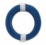 Draad massief 1 aderig 0,5mm BLAUW 5 meter rol 71126