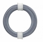 Draad massief 1 aderig 0,5mm GRIJS 5 meter rol 71126