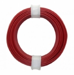 Draad massief 1 aderig 0,5mm ROOD 5 meter rol 71127